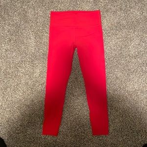 Athleta Red Leggings Sz S